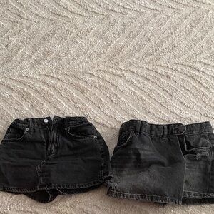 Zara Charcoal Denim Skirt